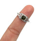 Green Tourmaline Round Ring