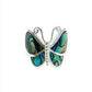 Sterling Silver Abalone Butterfly Ring