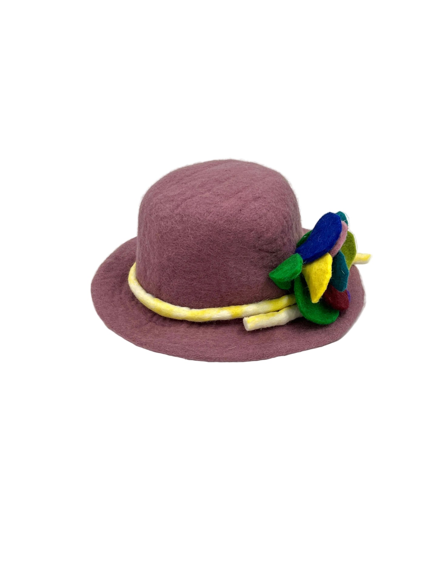 Hand Felted Flower Hat