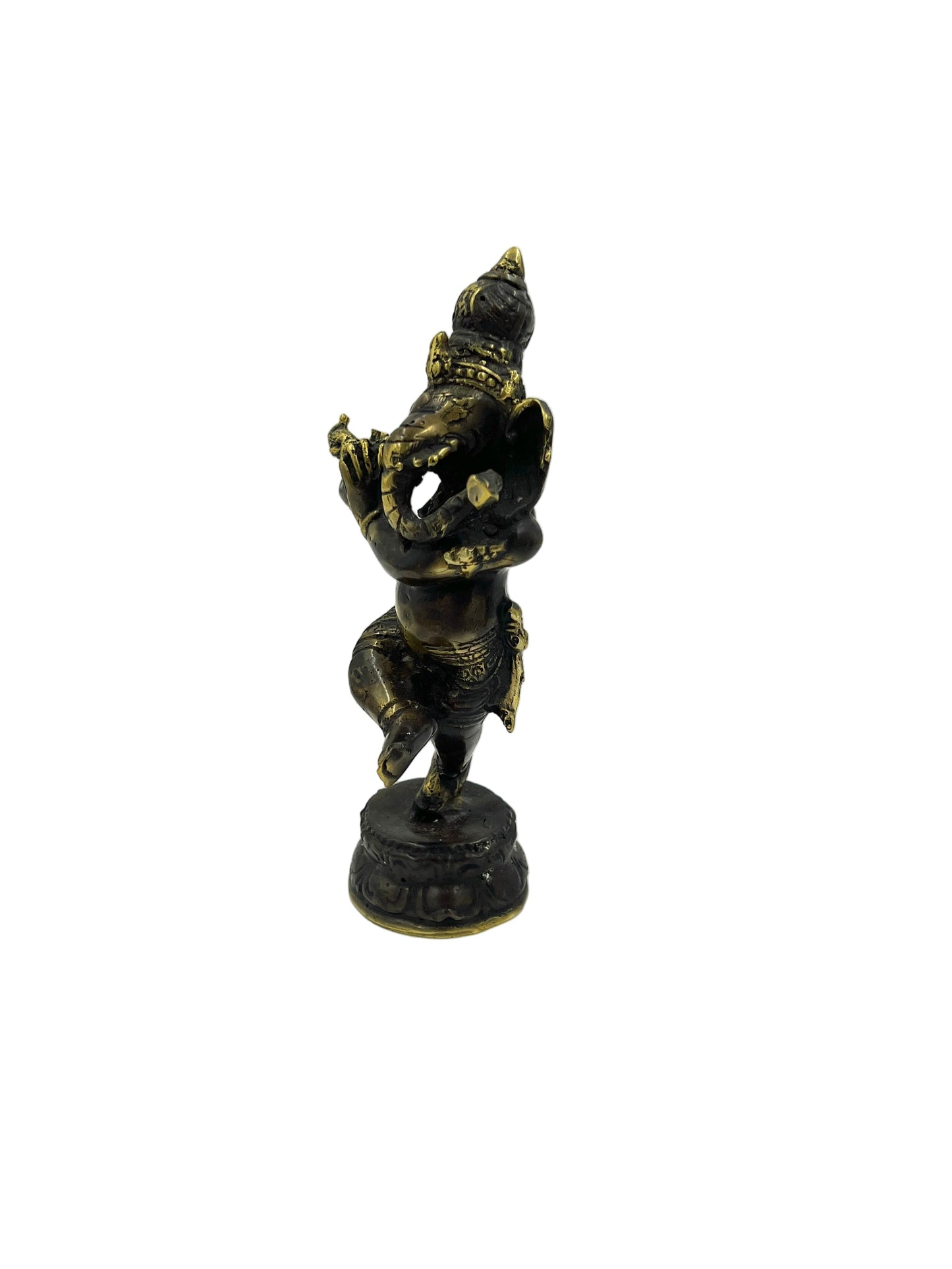 Bronze Flute Ganesh Statue