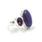 Sterling Silver Amethyst & Charoite Rings