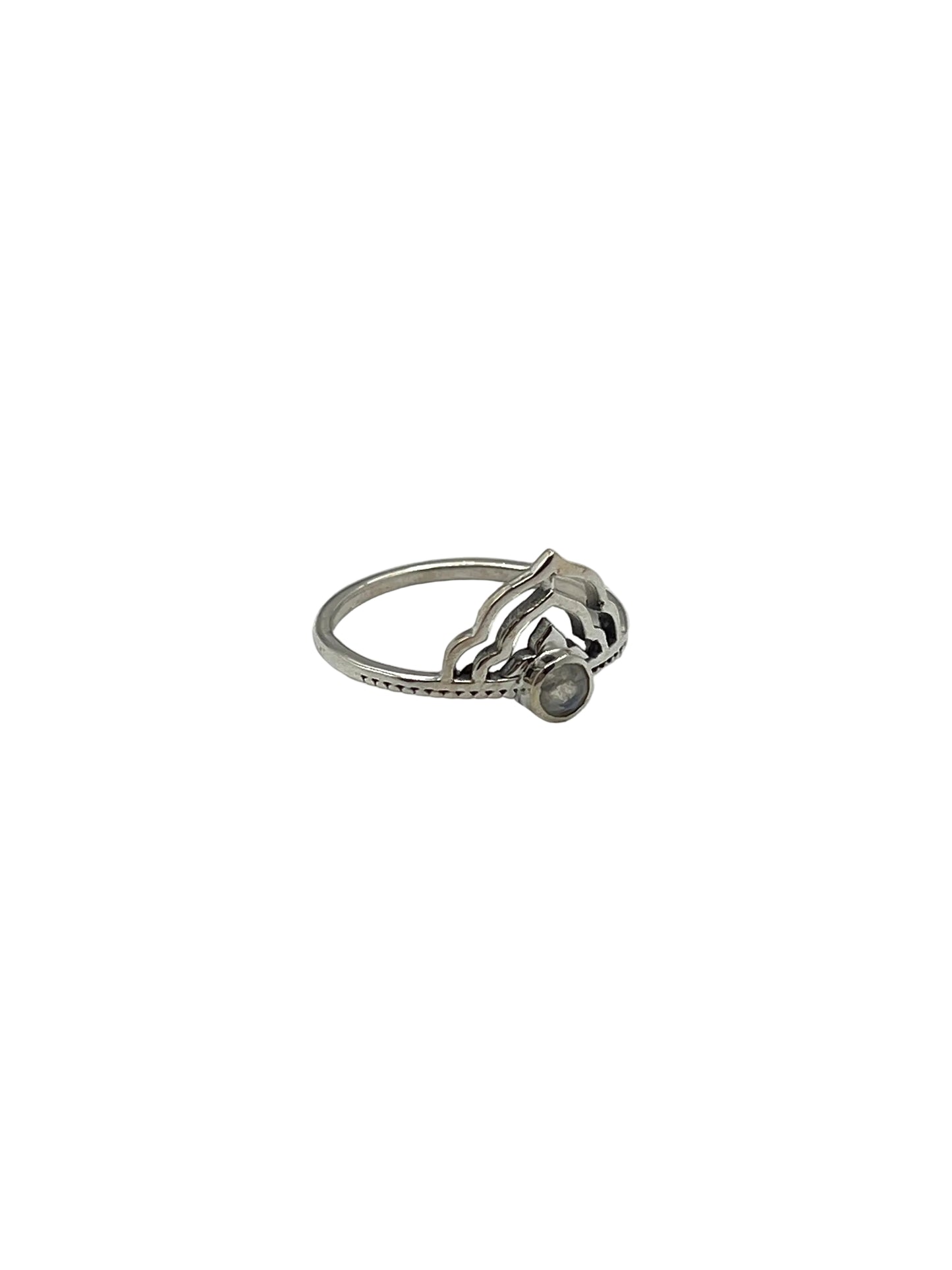 Lotus Crown Gemstone Rings