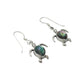 Sterling Silver Shell Sea Turtle Earrings