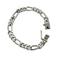 Sterling Silver Figaro Chain Bracelet