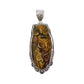 Blue Tigers Eye Owl Pendants
