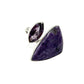 Sterling Silver Amethyst & Charoite Rings
