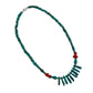 Silver Teardrop Turquoise Necklace