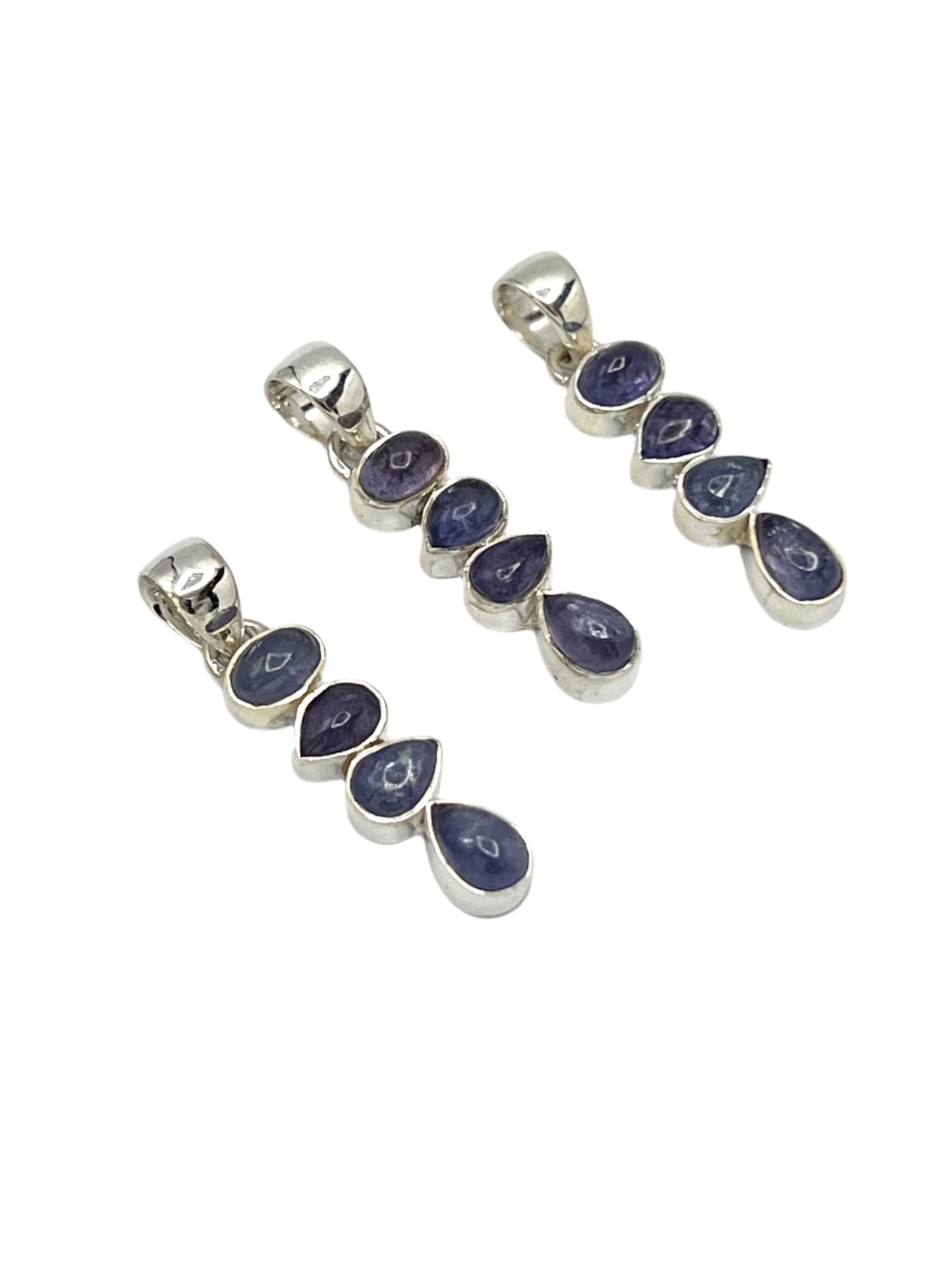 Sterling Silver Tanzanite Pendants