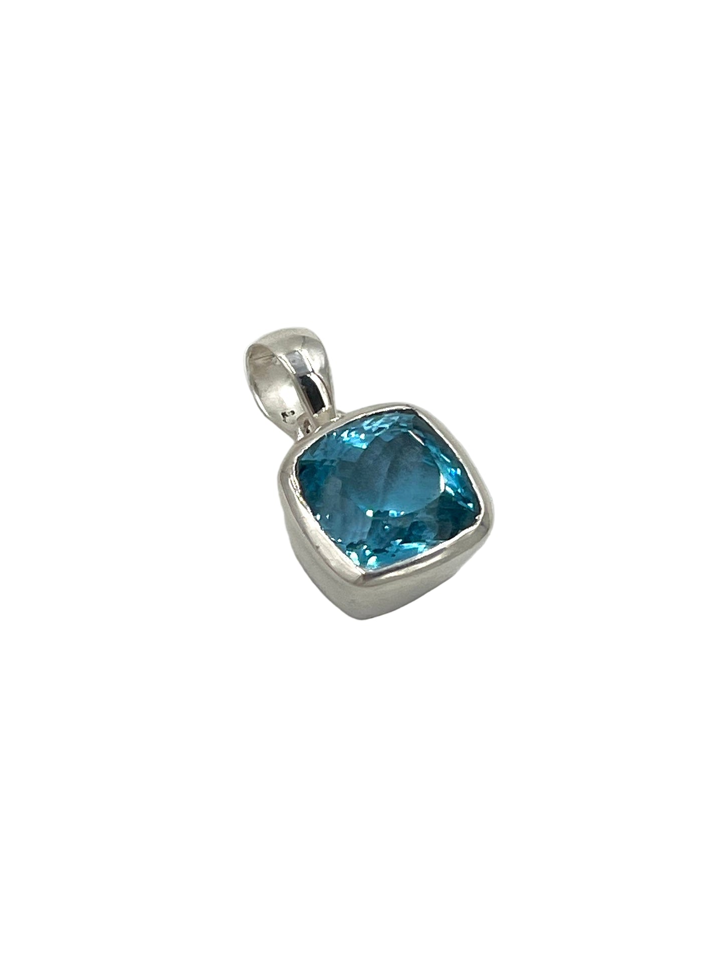 Swiss Blue Topaz Pendants