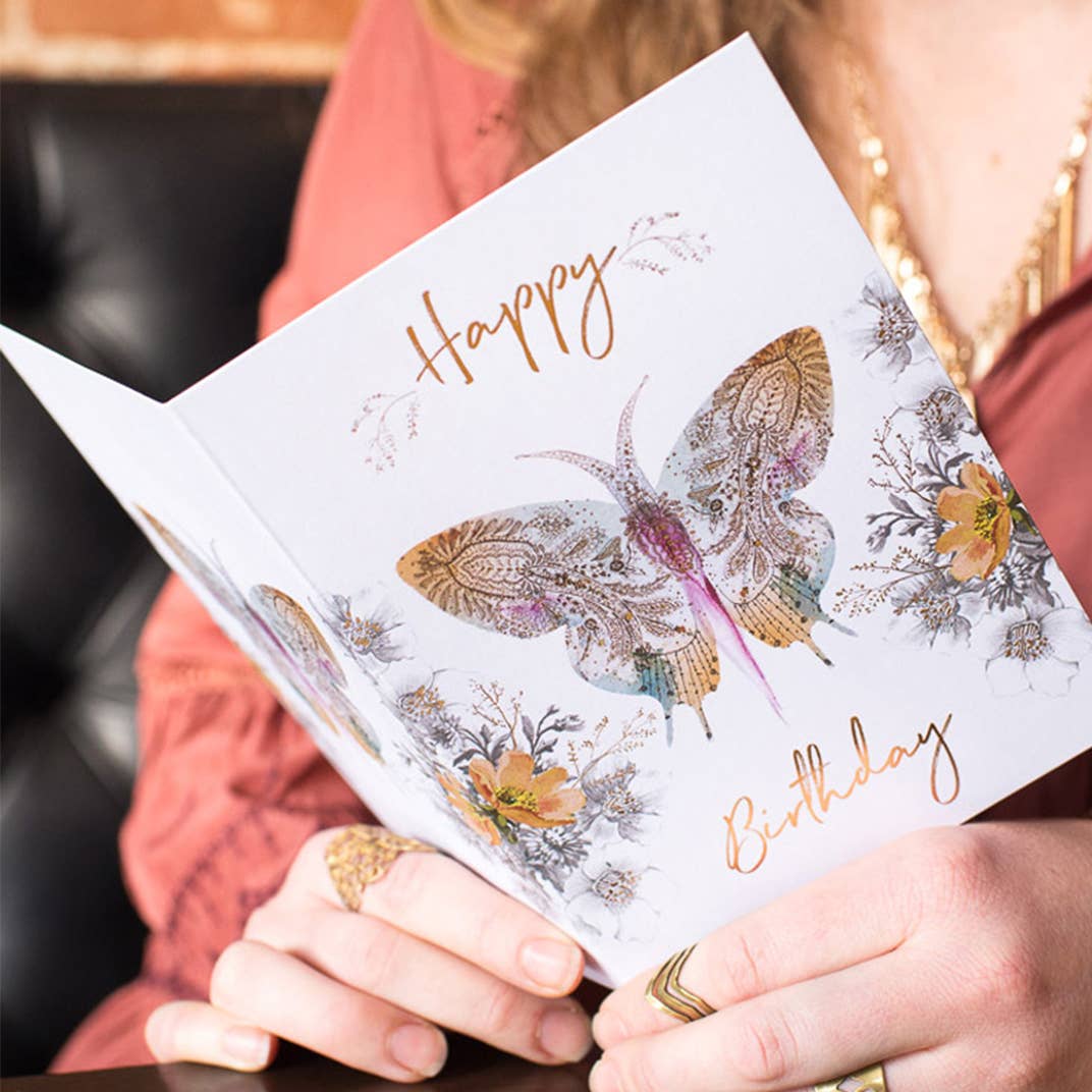 Greeting Card - Paisley Butterfly