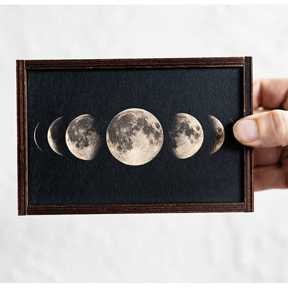 Moon Phases Full Color Tarot Card/Stash Box