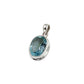 Oval Blue Topaz Pendants