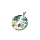 Sterling Silver Bolt Abalone Pendant