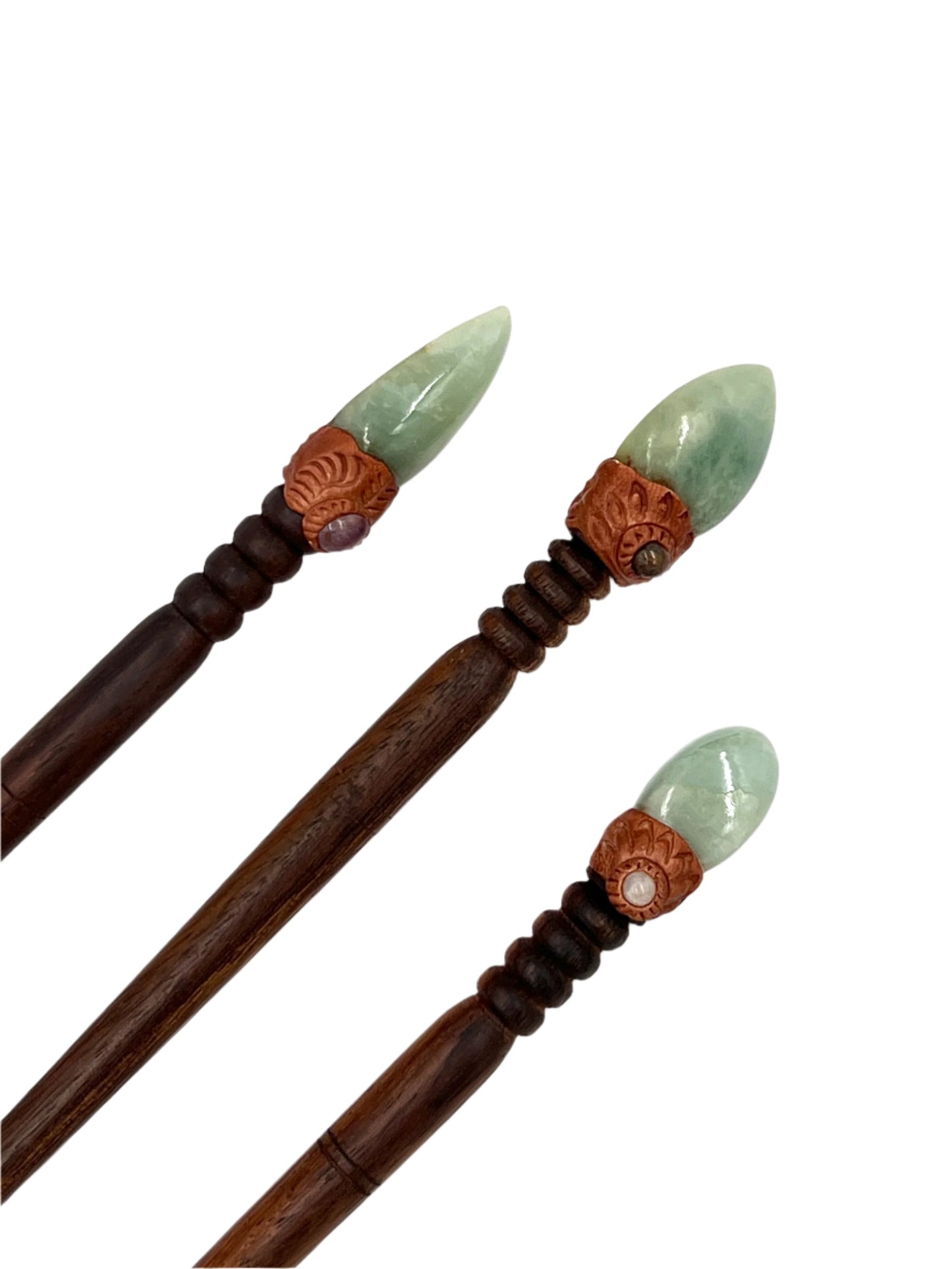 Handmade Gemstone Hair Sticks