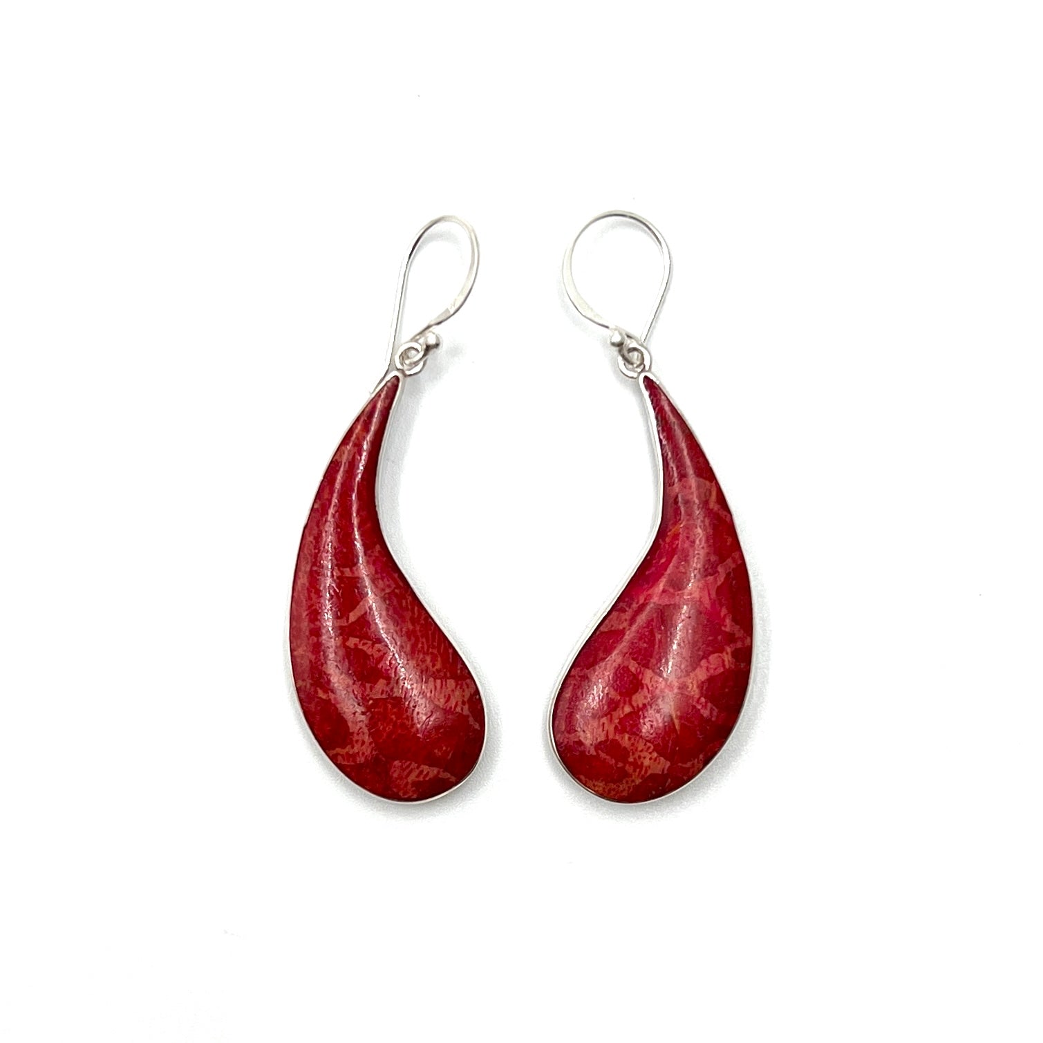 Red Pearl Earrings