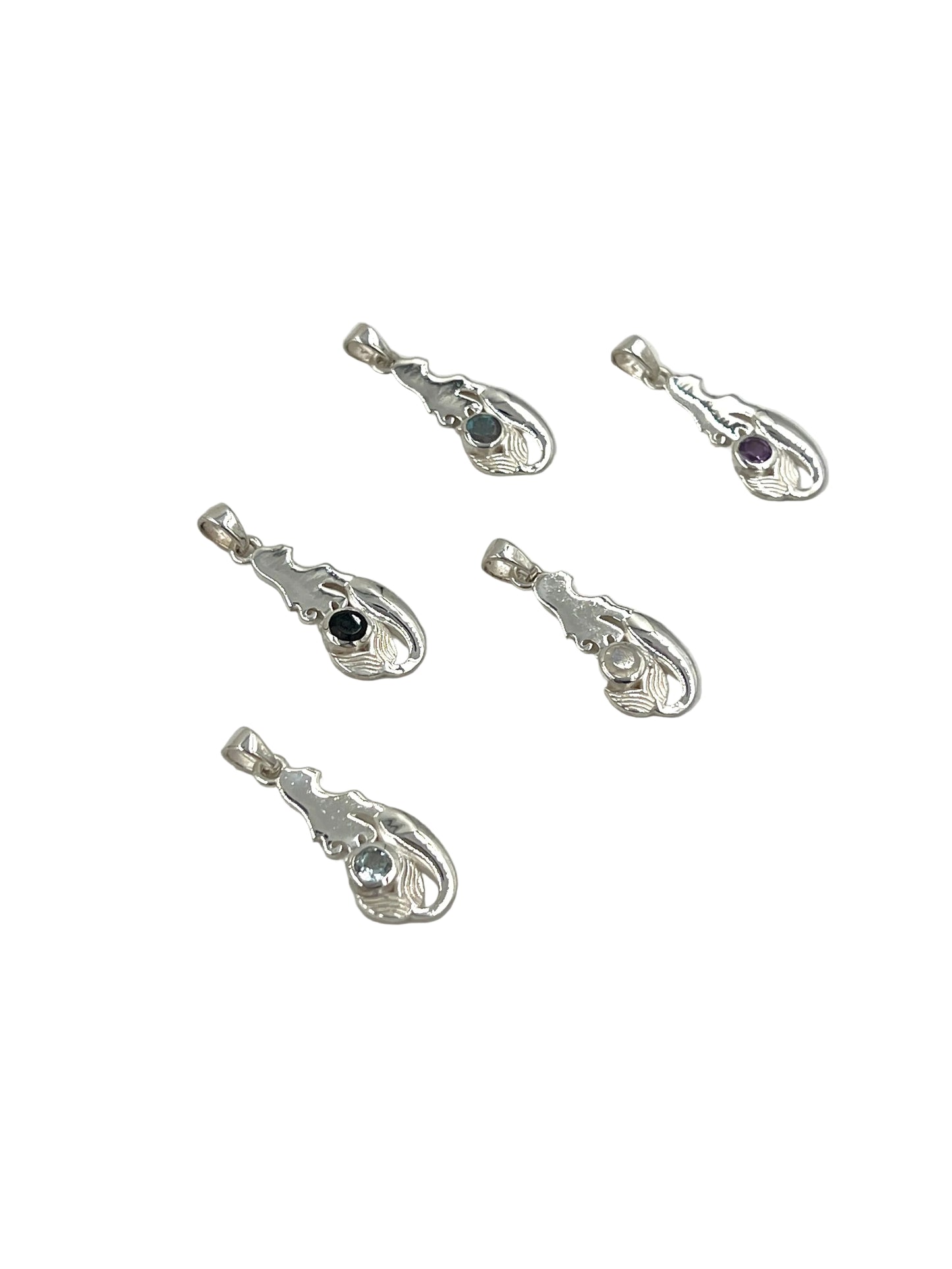 Gemstone Mermaid Pendants