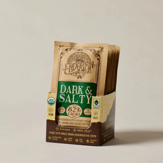 Dark & Salty • Dark Chocolate Bar • 82% Cacao