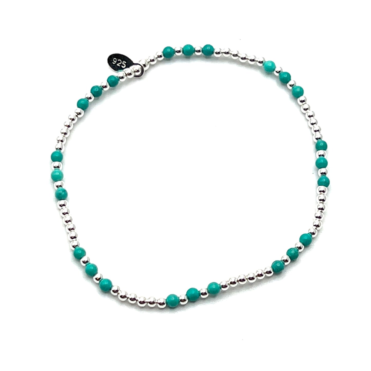 Sterling Silver Turquoise Beaded Bracelets