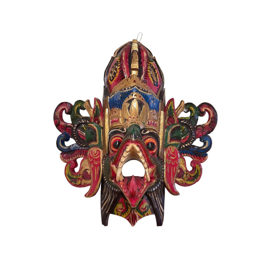 Hand Carved & Painted Garuda Masks