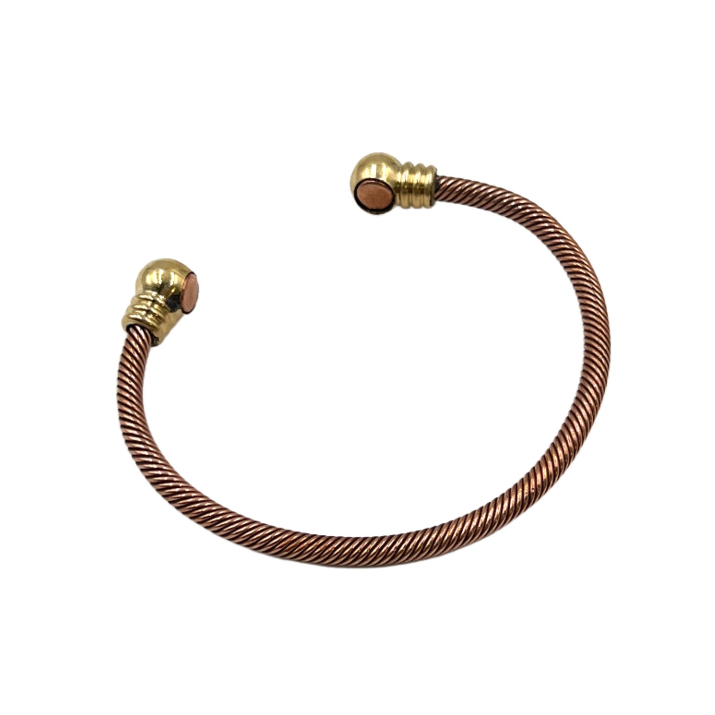 Thin Rope w/ Ball Copper Magnetic Bracelet