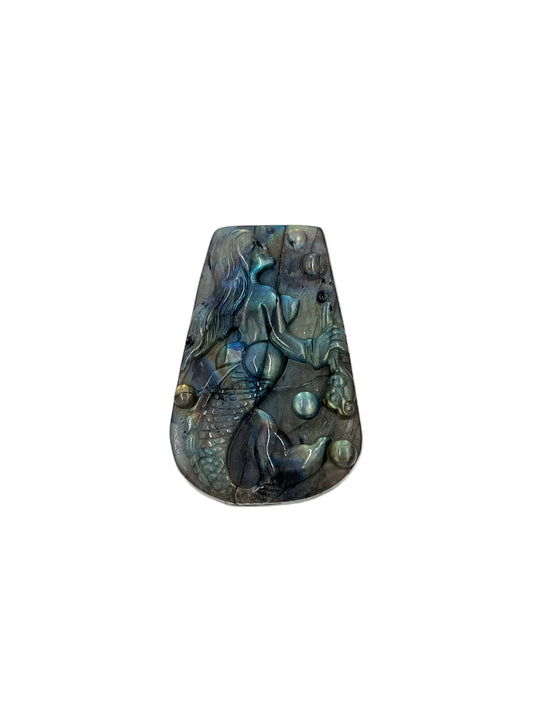 Labradorite Mermaid Carving