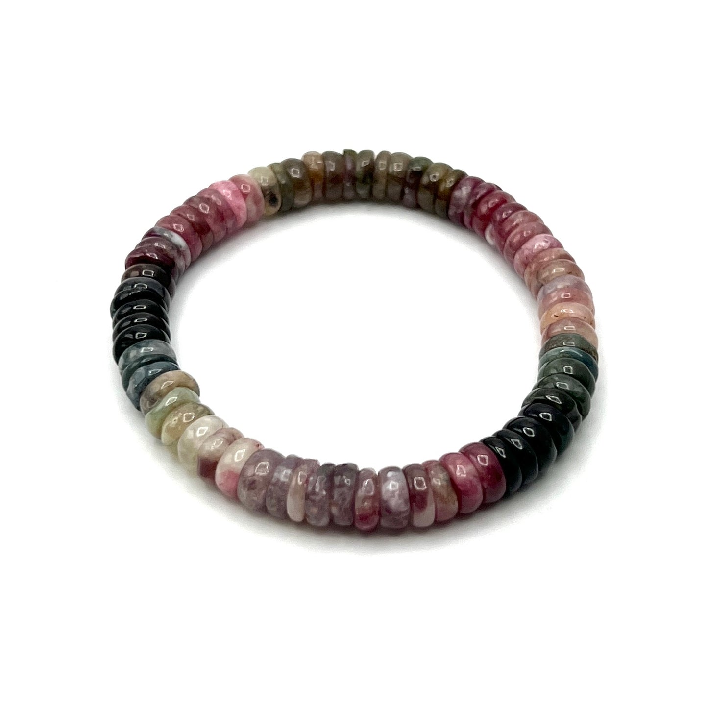 Rainbow Tourmaline Stretchy Bracelets