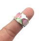 Sterling Silver Shell Large Geometric Ring