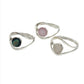 Sterling Silver Shell Laso Ring