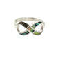 Sterling Silver Shell Infinity Rings