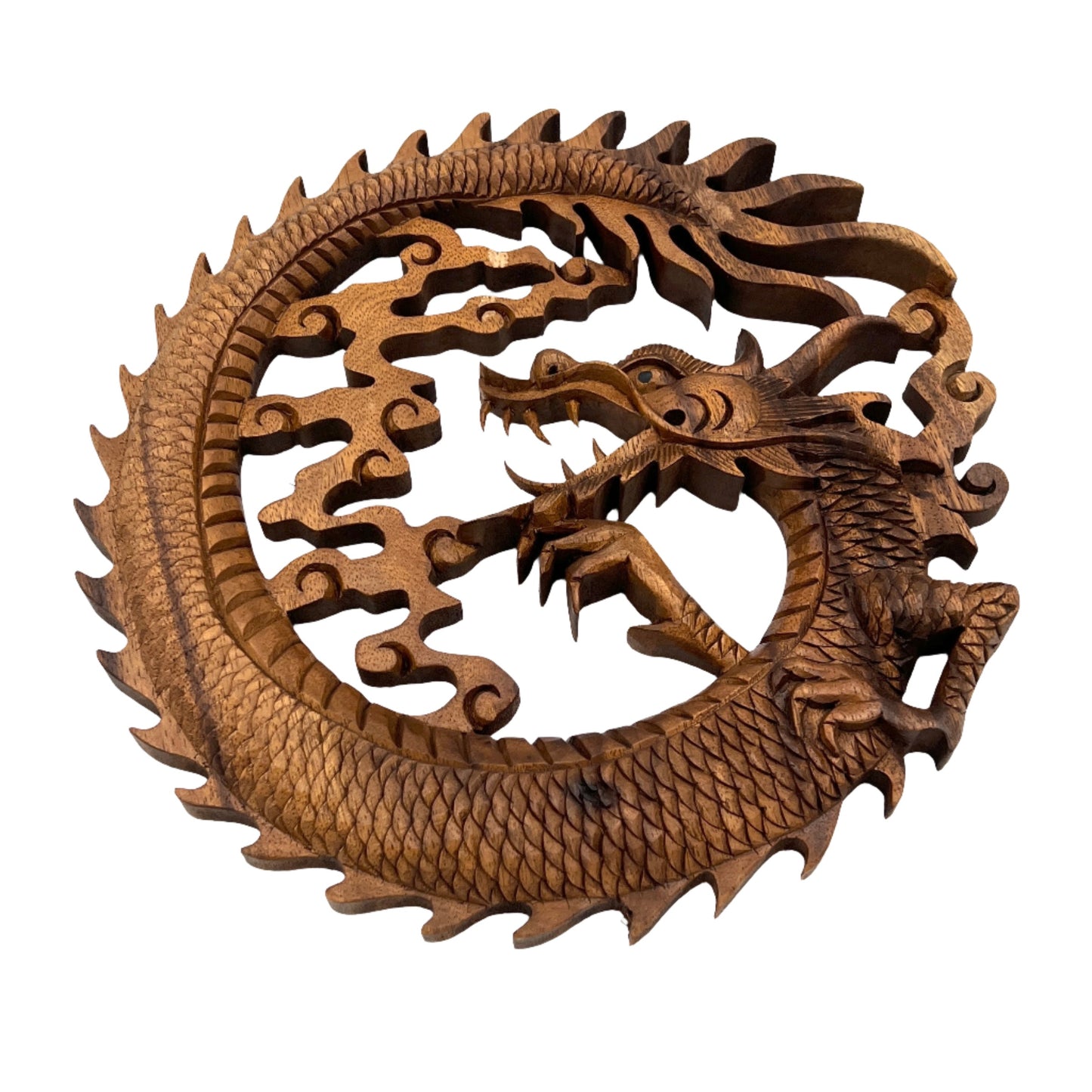 Dragon Curled Panel Carving