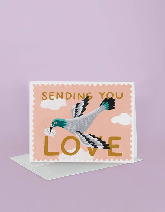 Carrier Pigeon Greeting Card