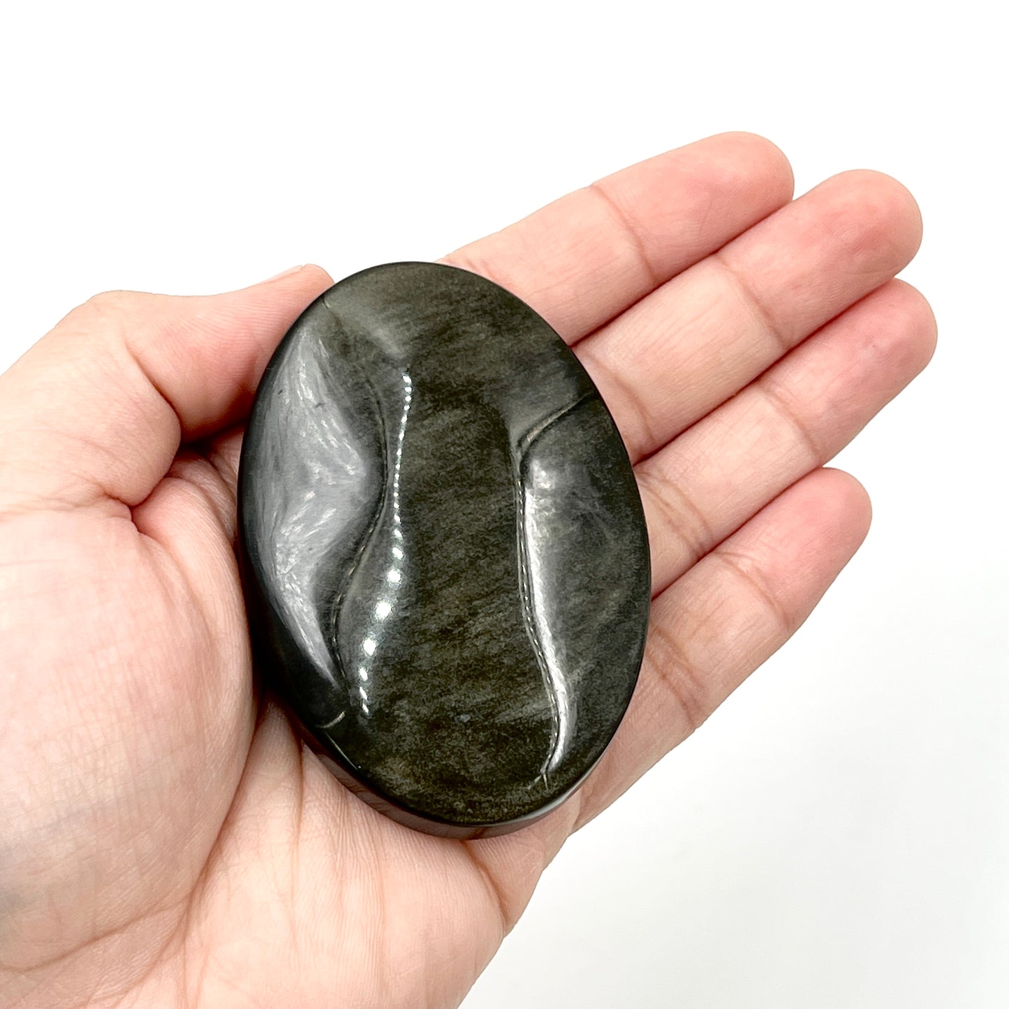 Gold Sheen Obsidian Palm Stones