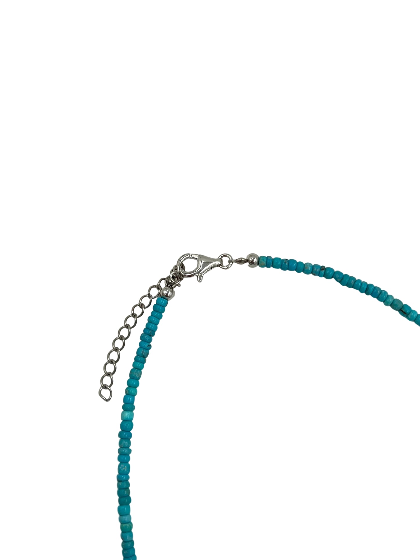 Silver Kingsman Turquoise Necklace