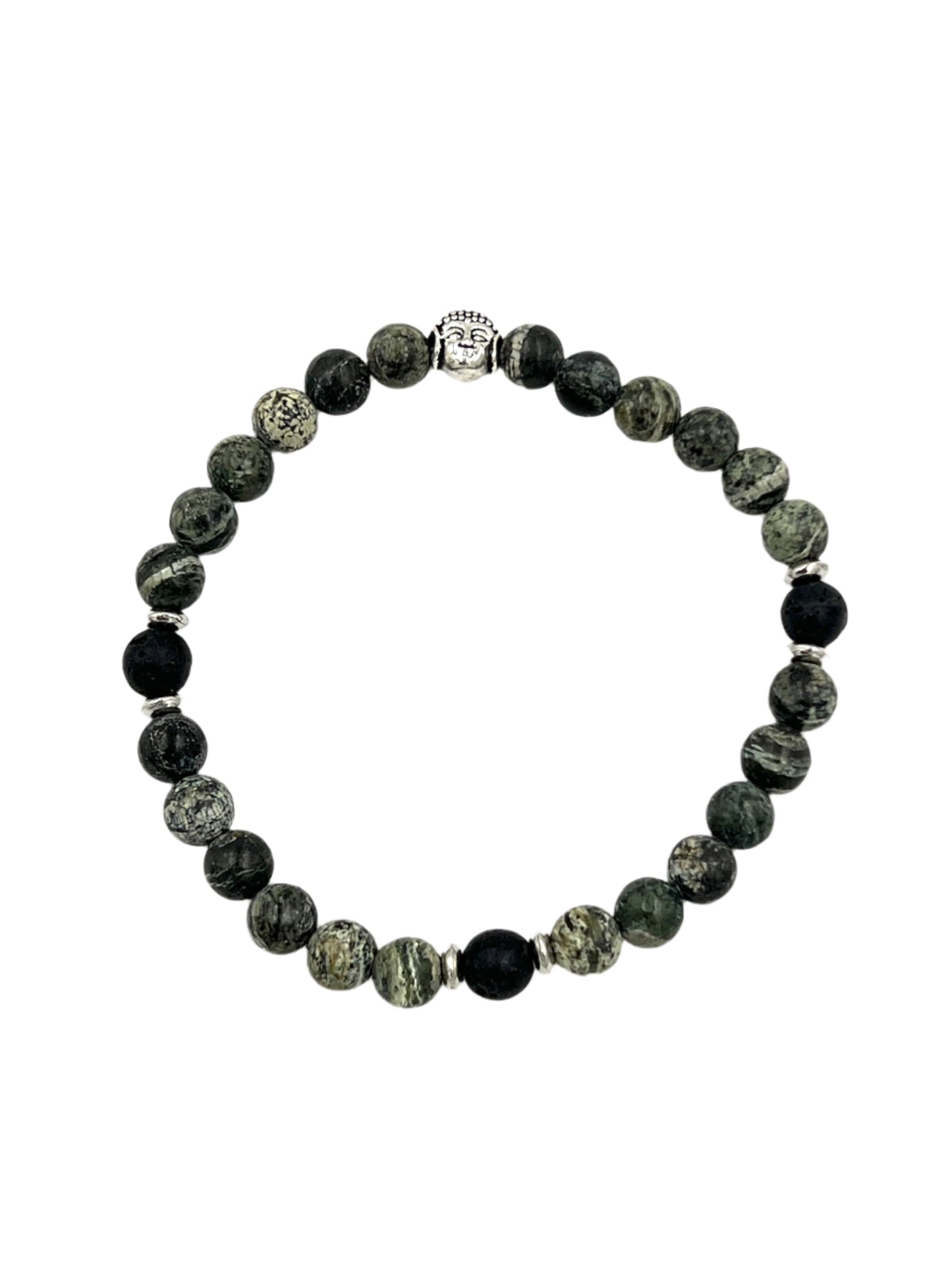 Green Zebra Jasper Stretchy Bracelets