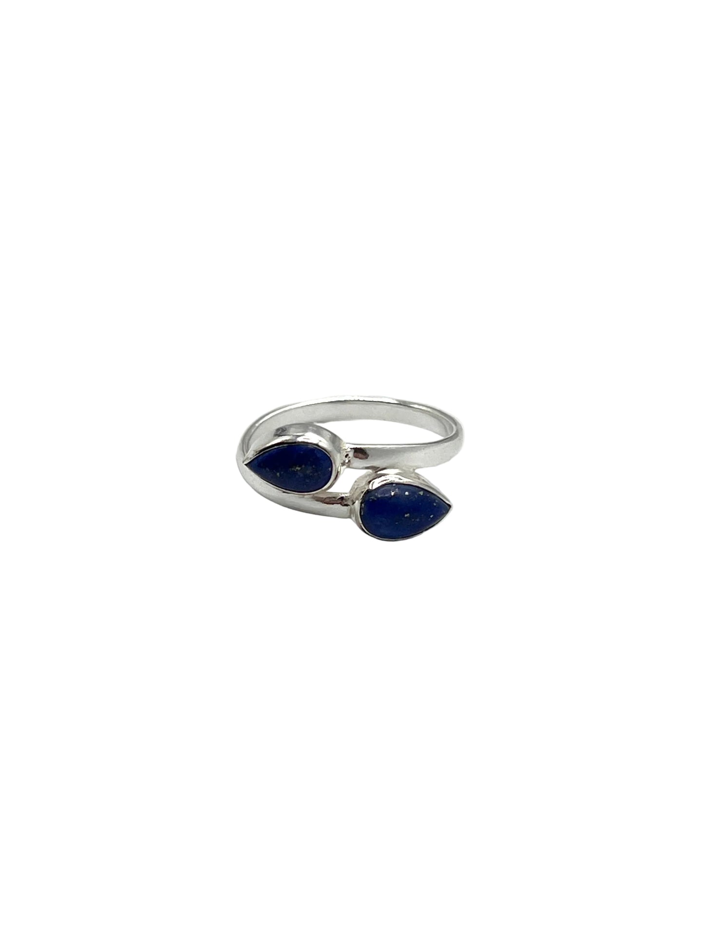 Double Teardrop Gemstone Rings