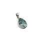 Teardrop Blue Topaz Pendants
