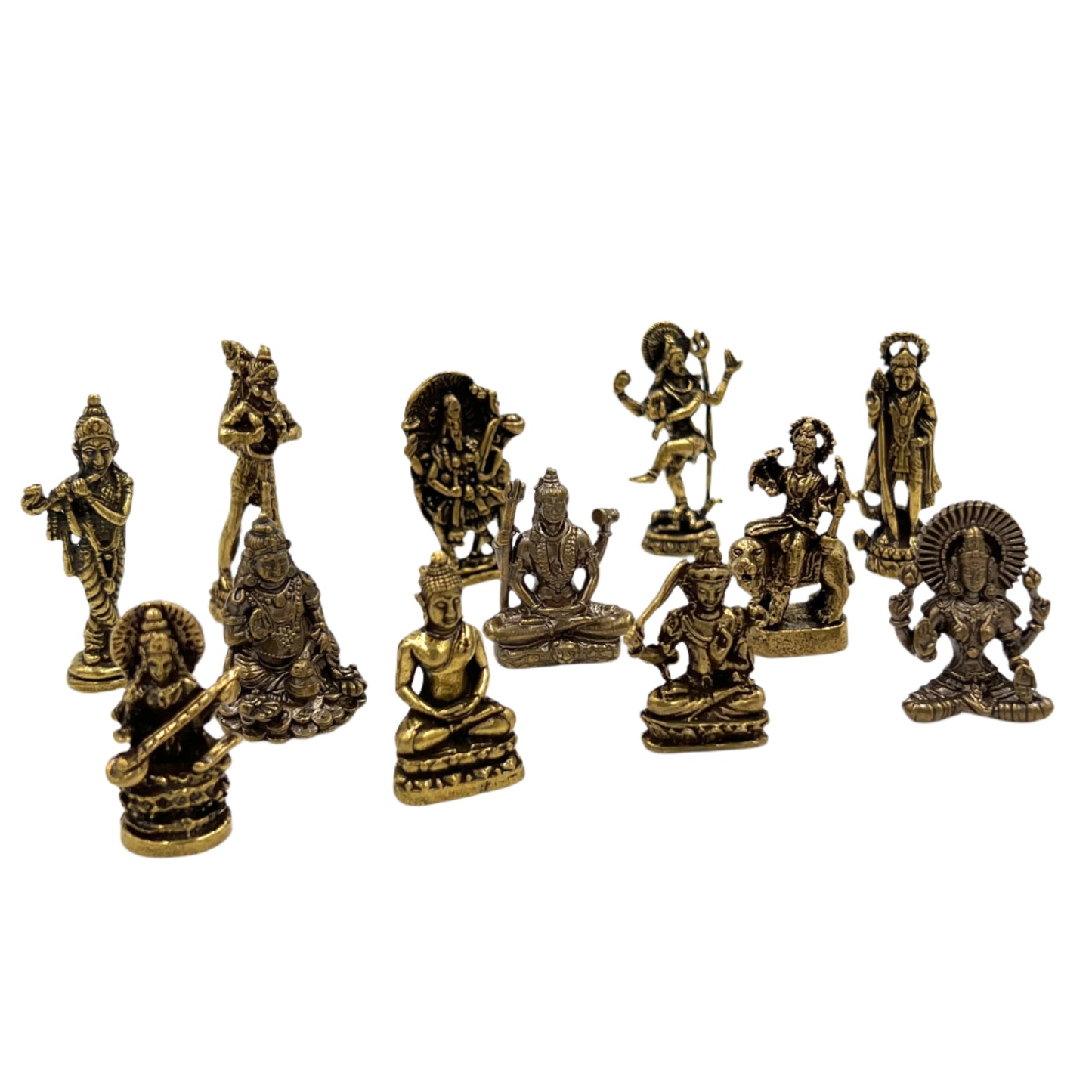 Mini Deity Brass Statues