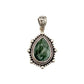 Sterling Silver Beaded Seraphinite Teardrop Pendants