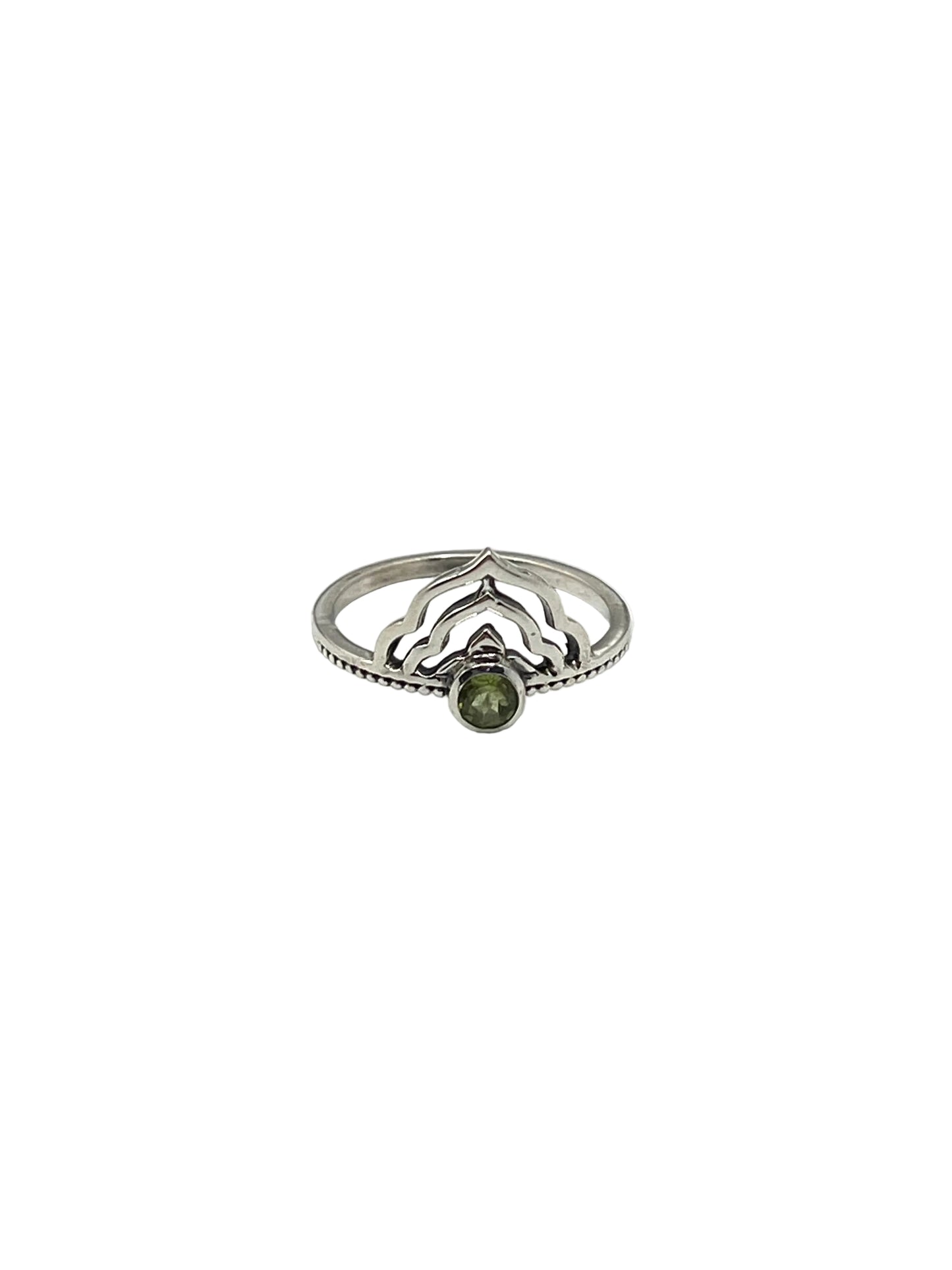 Lotus Crown Gemstone Rings