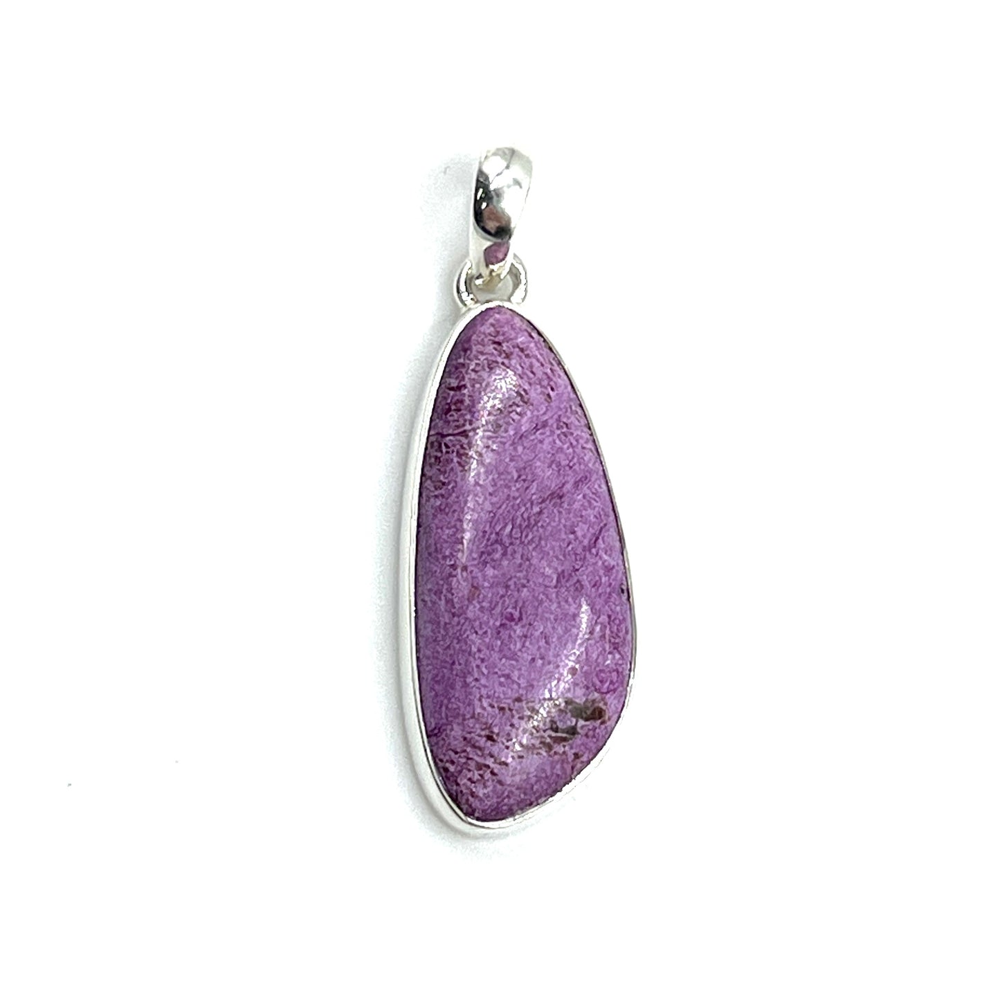 Sterling Silver Purpurite Freeform Pendants