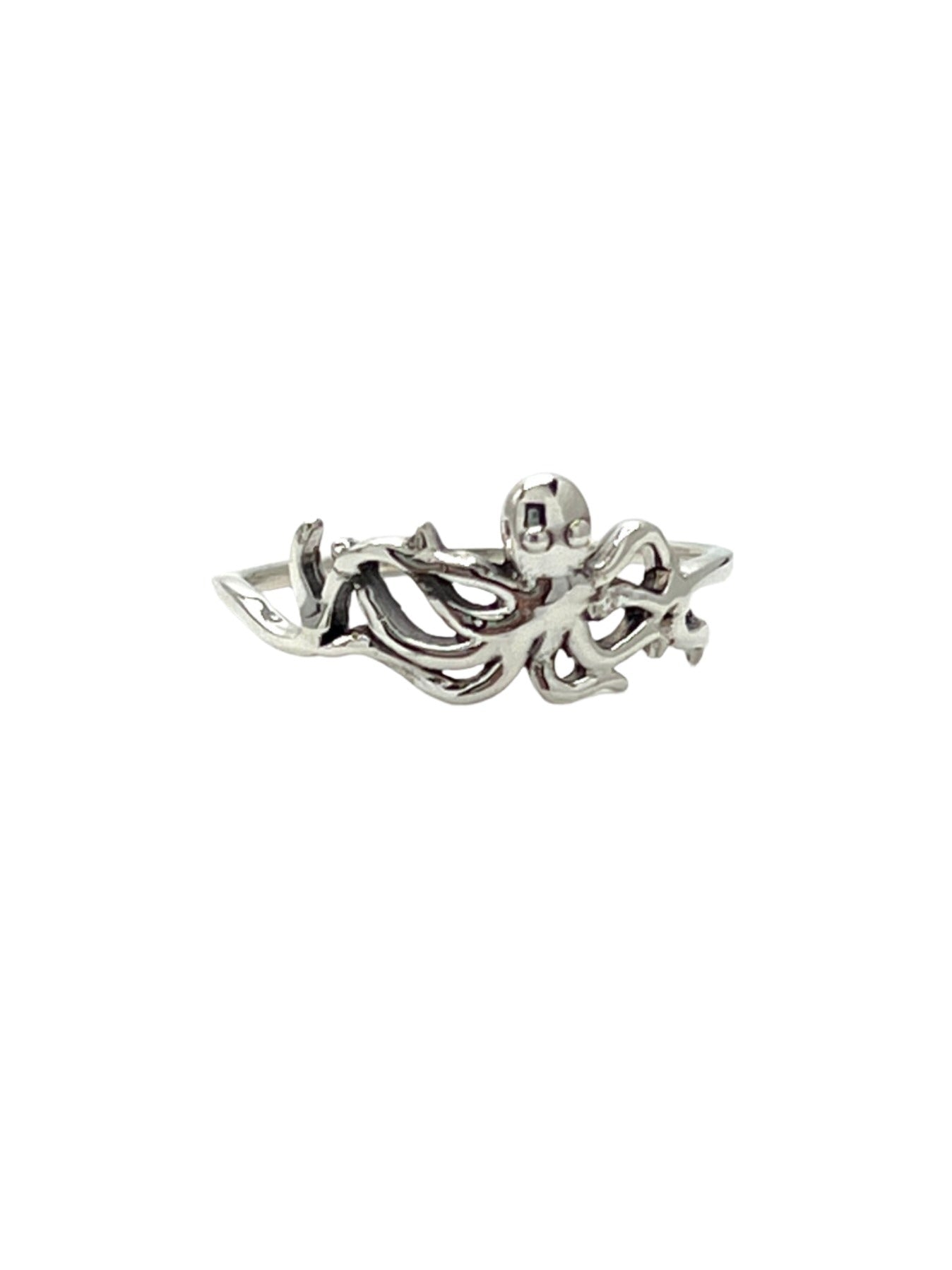 Sterling Silver Octopus Ring