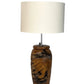 Teak Vase Table Lamp