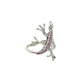 Sterling Silver Shell Lizard Ring
