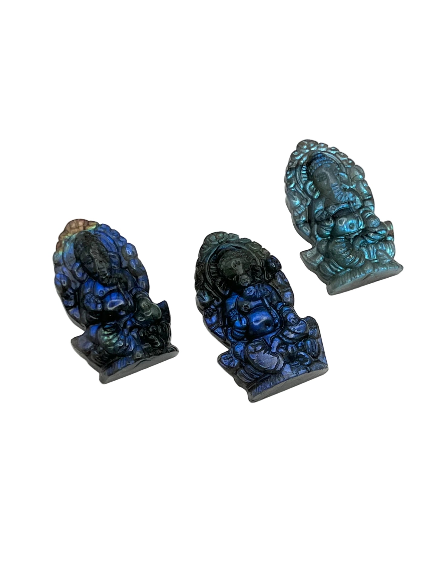 Labradorite Ganesh Carving
