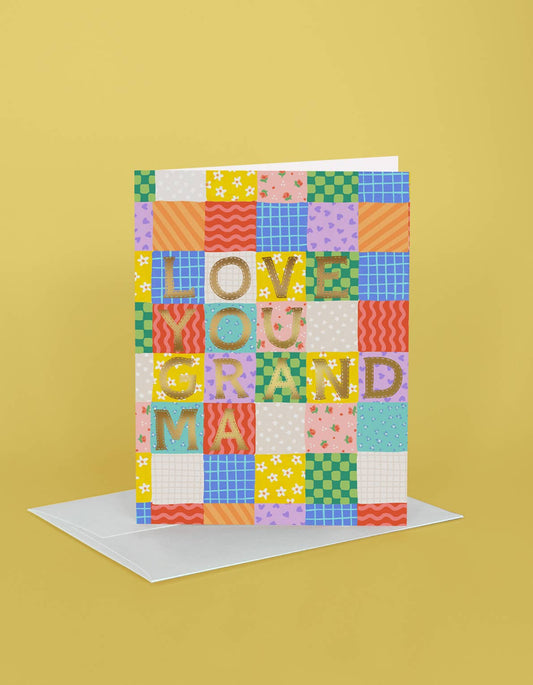 Grandma Patchwork Greeting Card