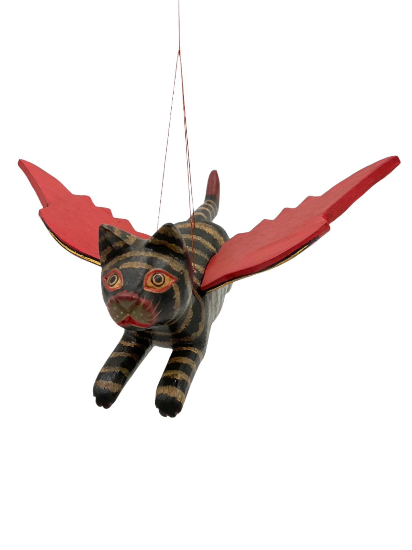 Flying Striped Black Kitty Spirit Chaser