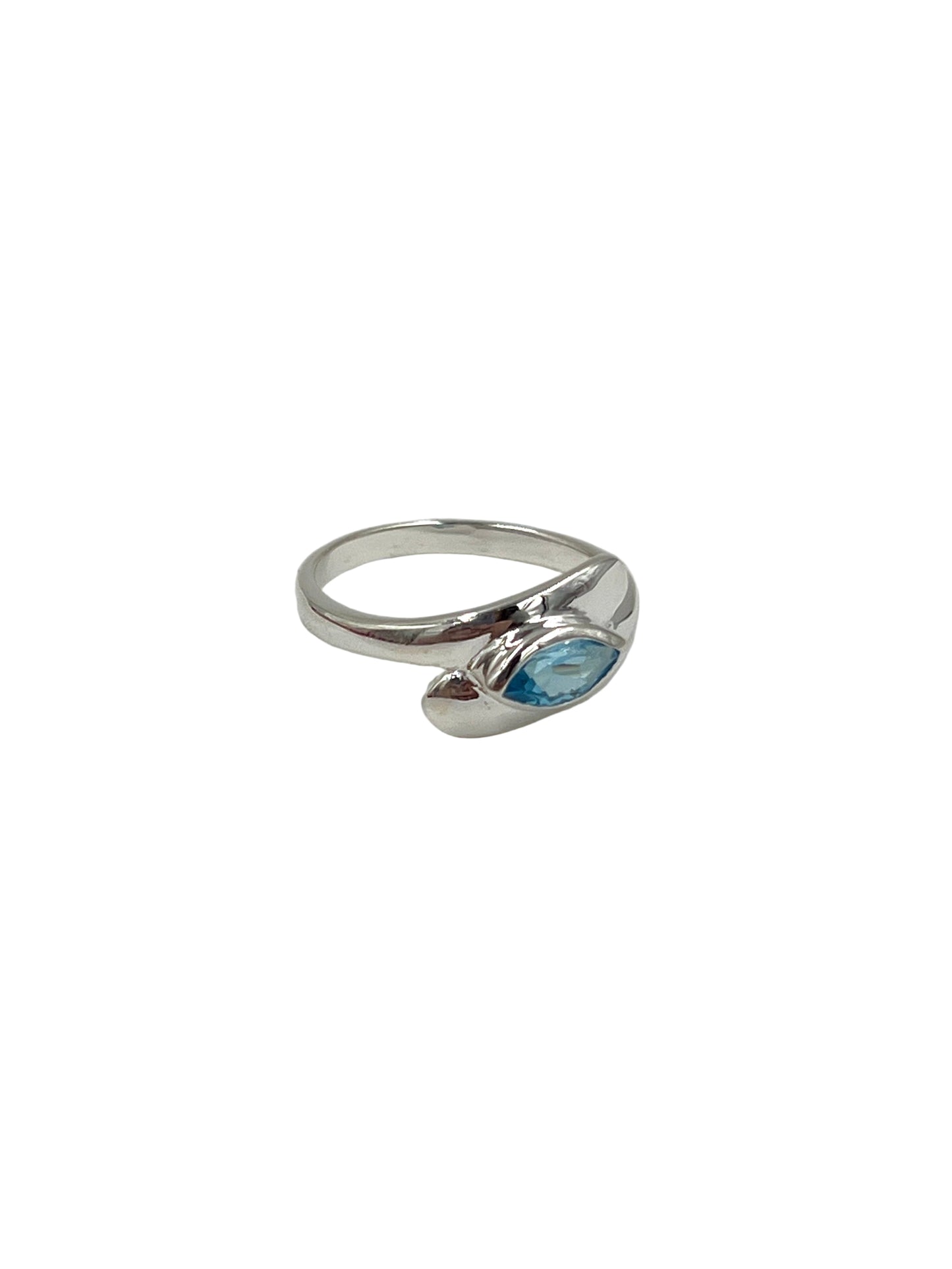 Marquise Sky Blue Topaz Ring