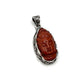 Red Jasper & Opal Quan Yin Pendants