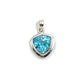 Sterling Silver Trillion Blue Topaz Pendants