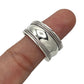 Sterling Silver Simple Braided Ring